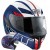 AGV COMPACT ST Seattle Flip Front Helmet (Matt Blue/White/Red)