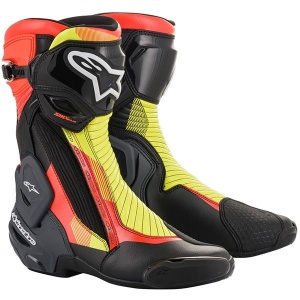 Alpinestars SMX Plus V2 Boots - Black / Red / Yellow / Grey