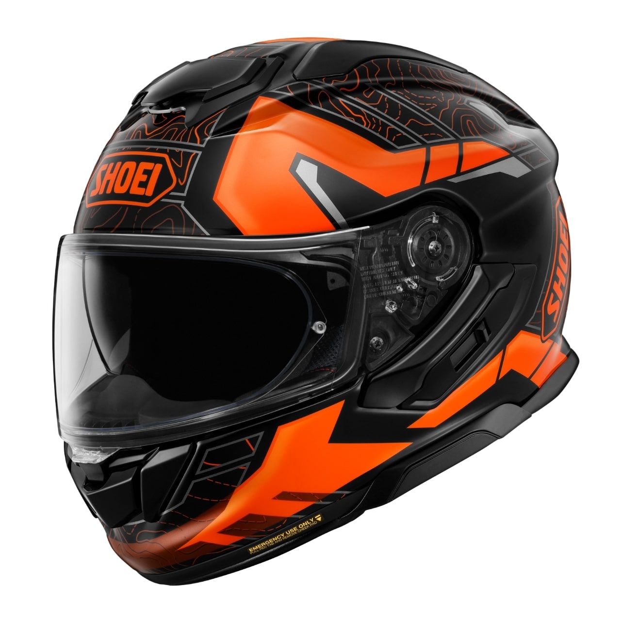 Shoei GT-Air 3 Hike TC-8 Helmet - Black & Orange - Module Moto