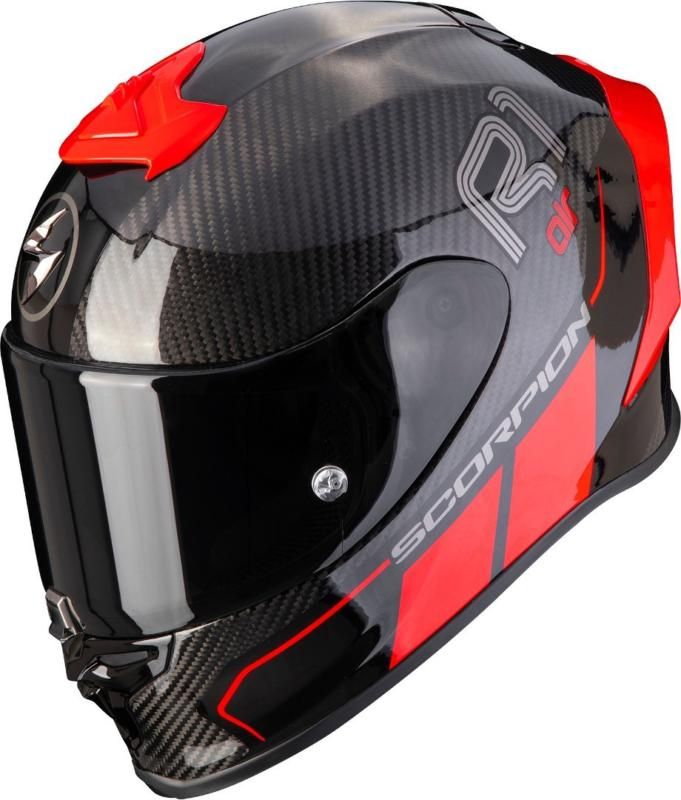 Scorpion EXO R1 CARBON CORPUS 2 RED - Module Moto