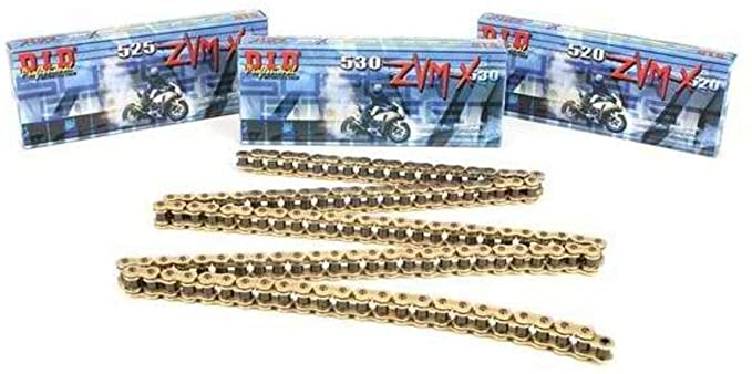 CATENA DID 525ZVM-X (Oro/Oro) - 116 Maglie Con Giunto A Rivetto (ZJ) Per Moto