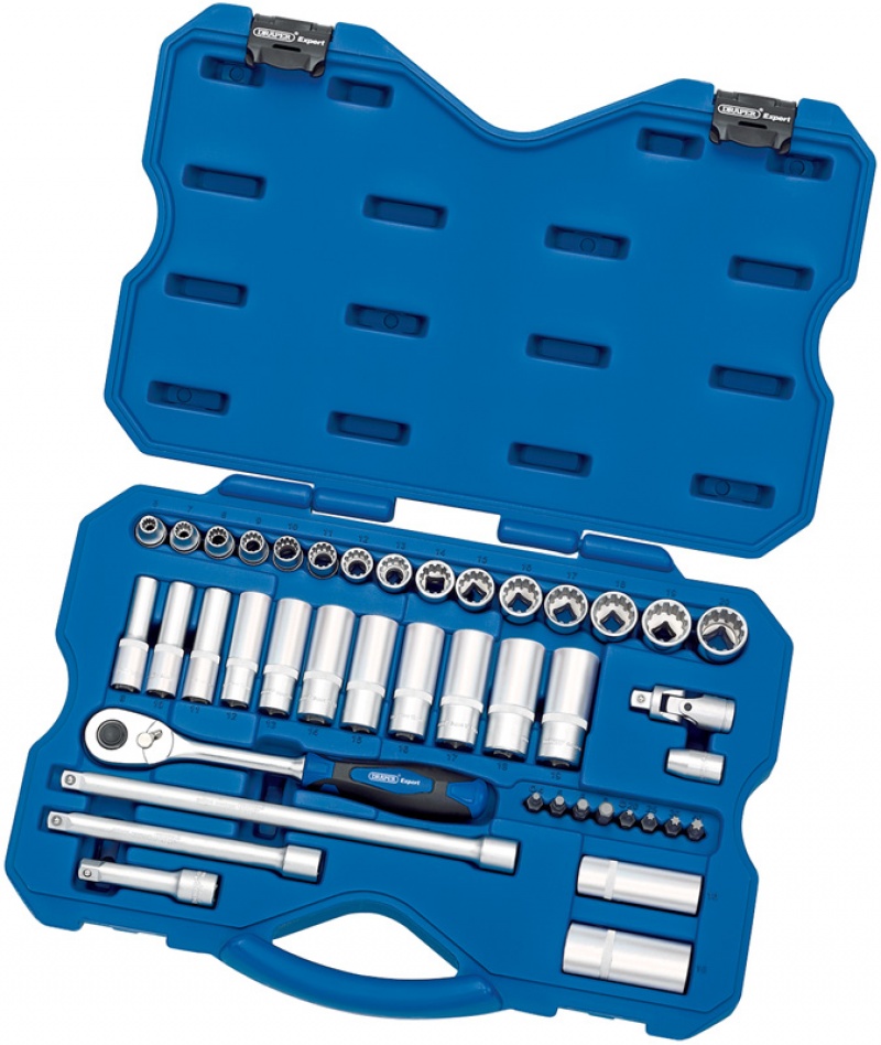 Draper Expert 42 Piece 3/8" Sq. Dr. Metric 12 Point Draper Expert MultiDrive® Socket Set