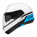 Schuberth C4 Pulse Helmet - White/Blue