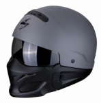 Scorpion EXO Combat Motorcycle Helmet Cement Grey